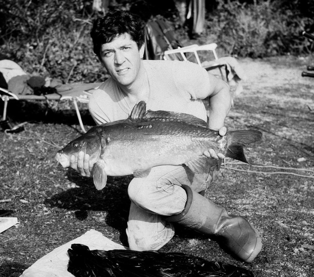 Ken Townley holding a carp