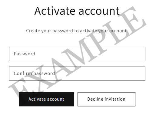 activate your account sample message