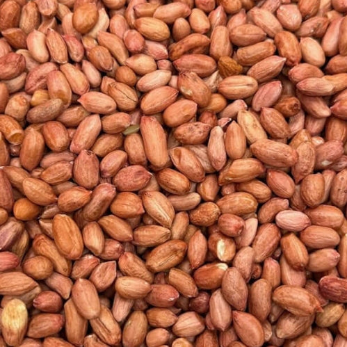 Close-up of a pile of peanuts