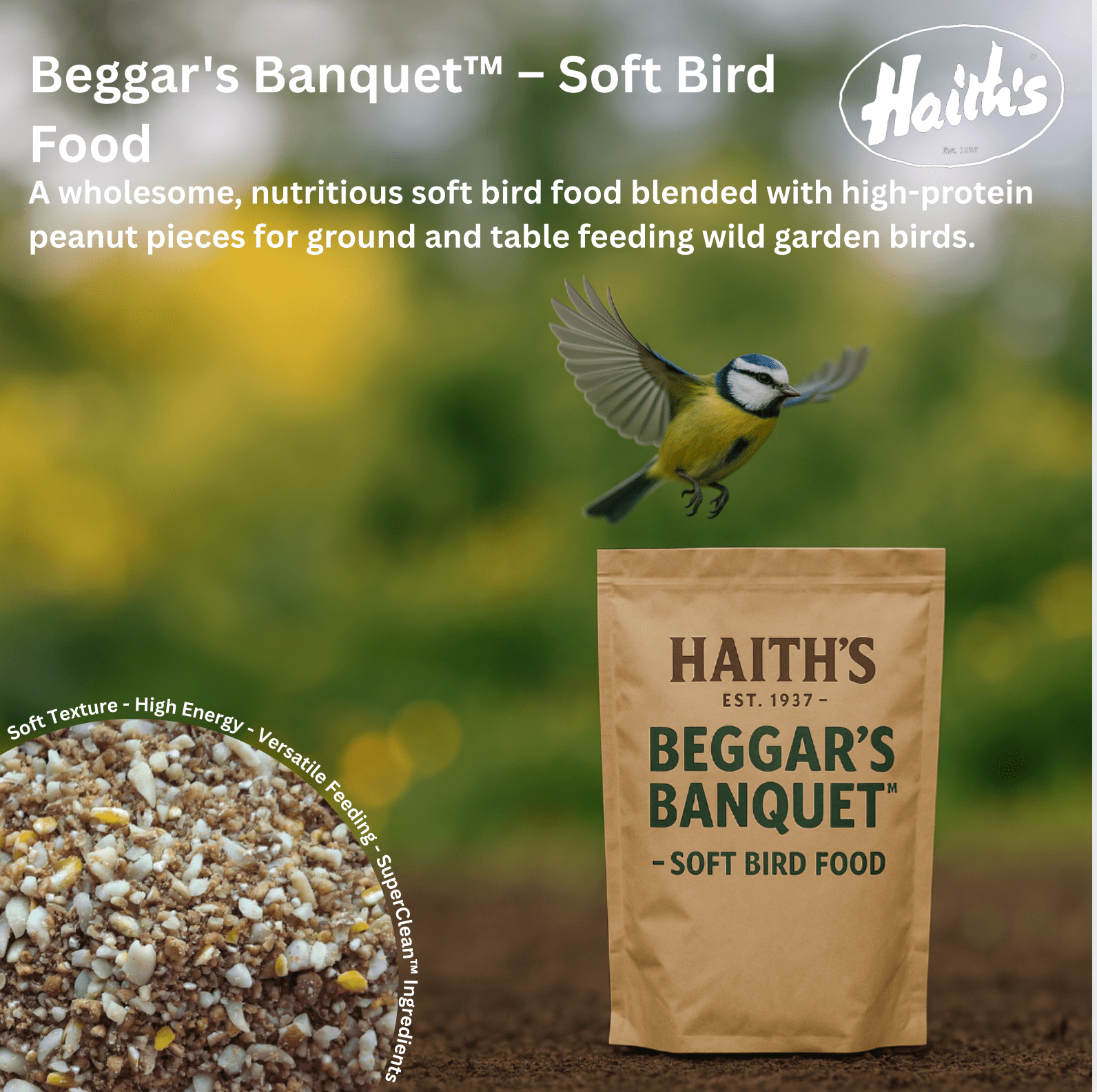 Beggar's Banquet™ – Soft Bird Food - Haith's UK