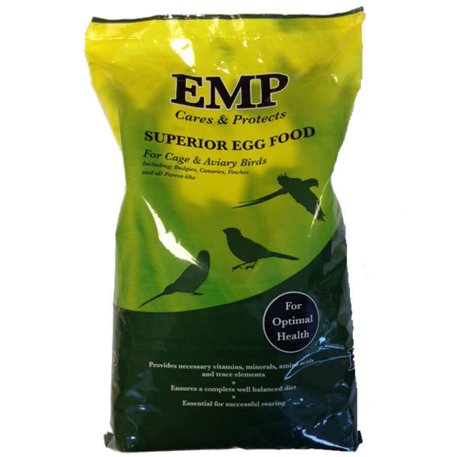 This green & yellow bag is called EMP a softfood which includes real egg yolk. It comes in a 1kg, 2.5kg & 20kg bags.