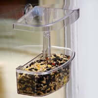 Window feeders for wild birds