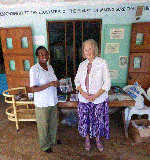 Margaret Cooper with another local woman from Kenya