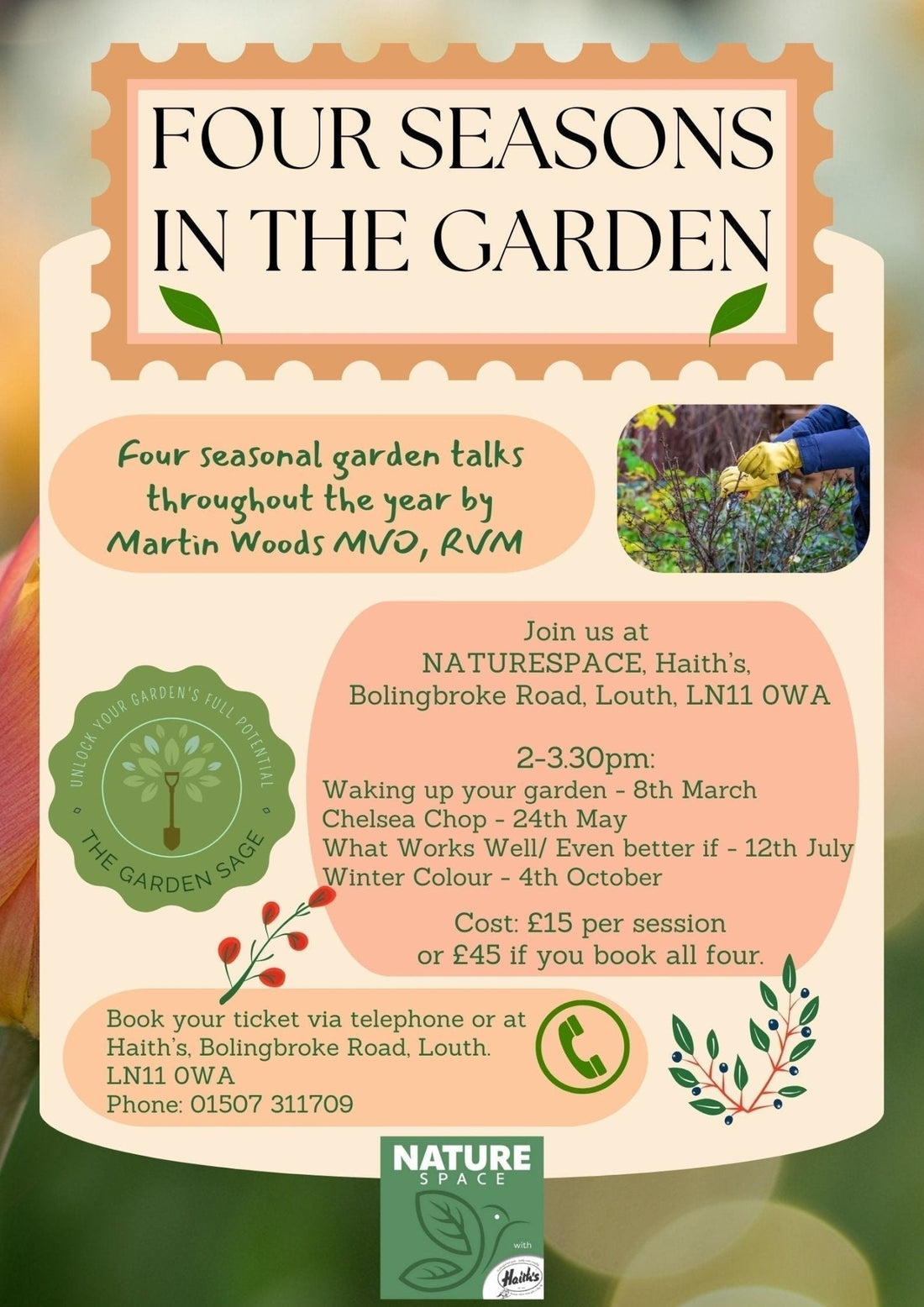 Four Seasons In The Garden – Four seasonal garden talks throughout the year by Martin Woods - Haith's