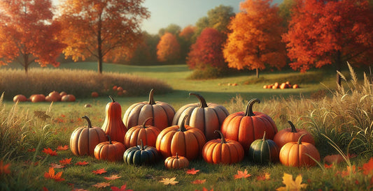 Animated pile of pumpkins. 