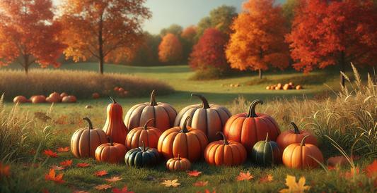 colourful pumpkin banner