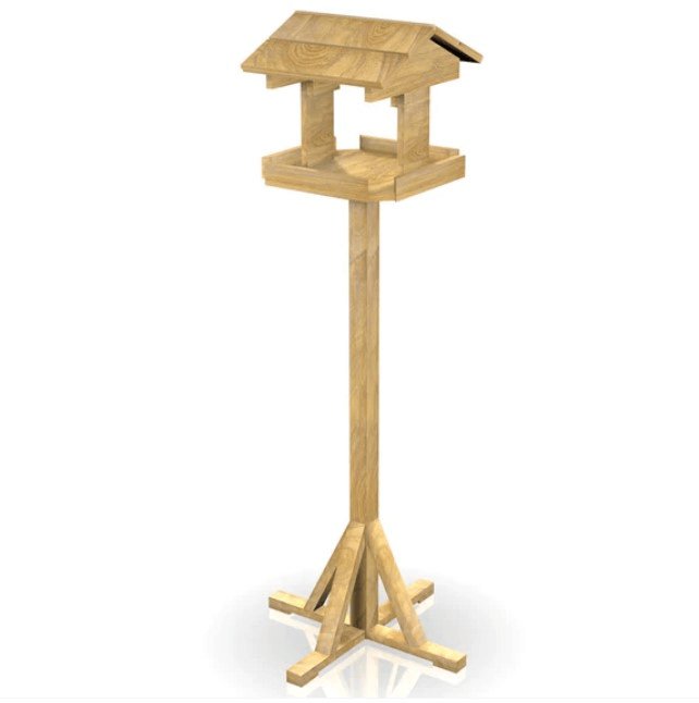 Wooden bird table. 