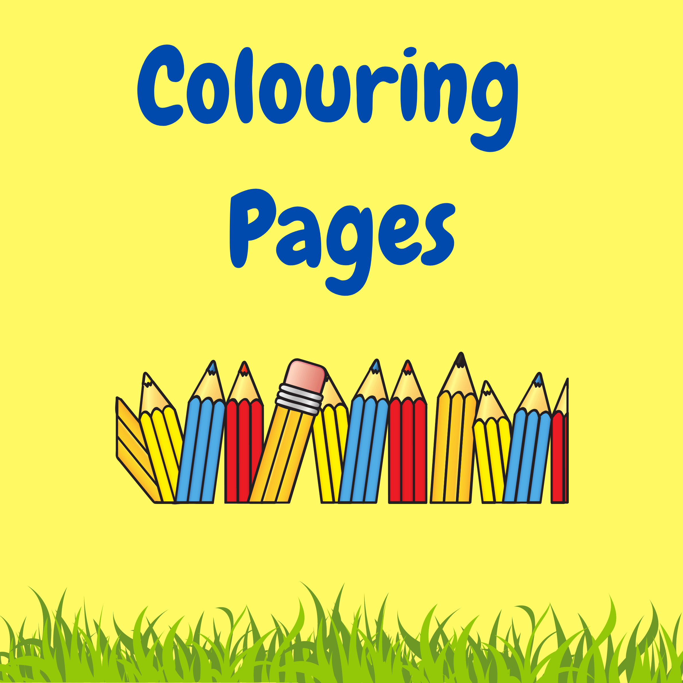 Yellow colourful pages graphic. 