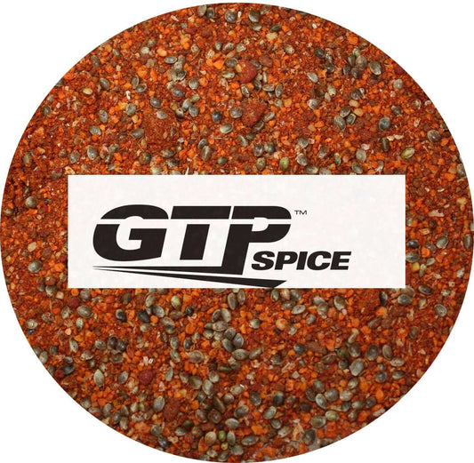 Grandad Teds Poultry Spice™ logo. GTPS can be used in a boilie recipe or as a Method Mix additive.