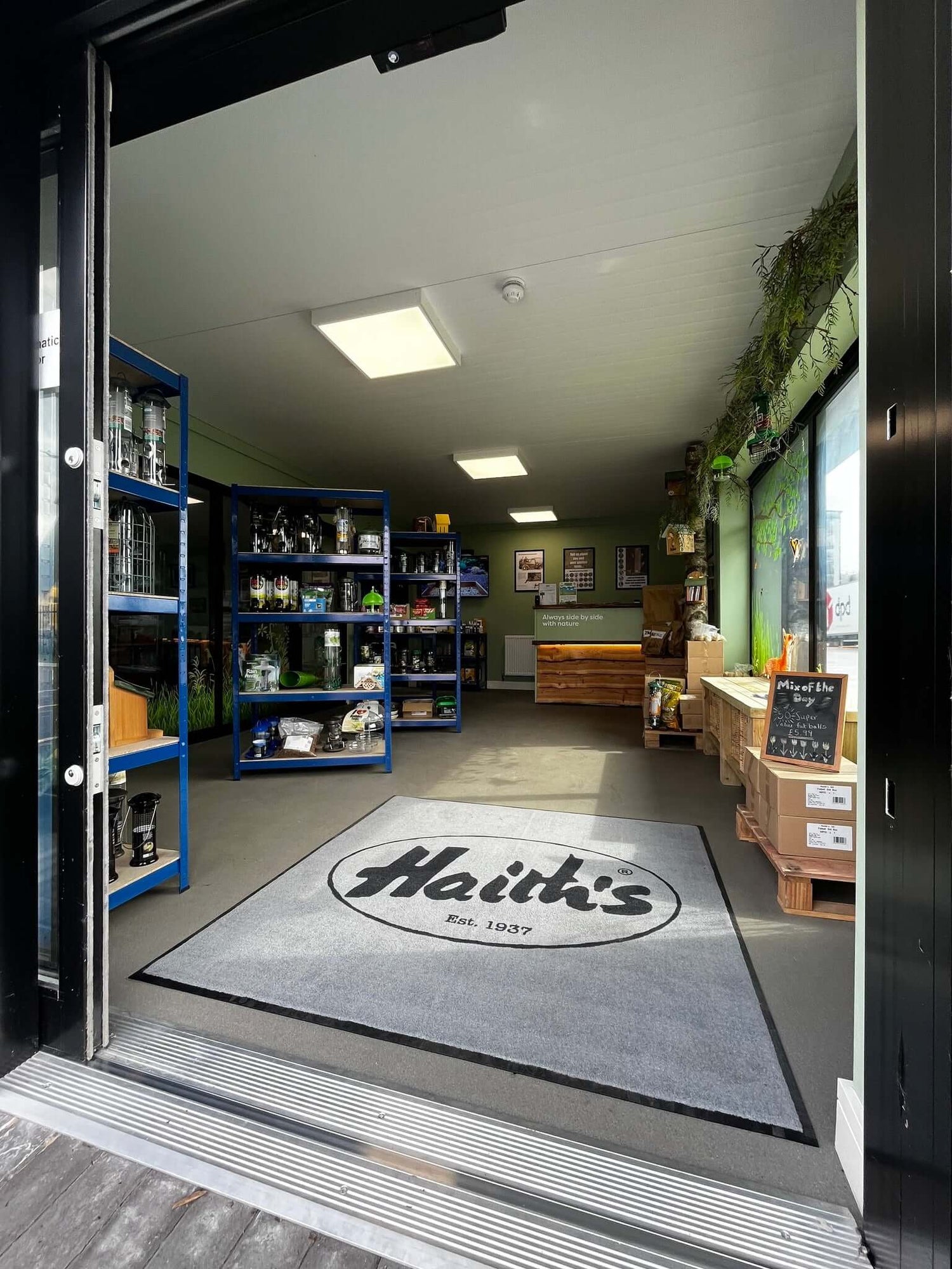 Haith's bird food centre shop in Louth, Lincolnshire
