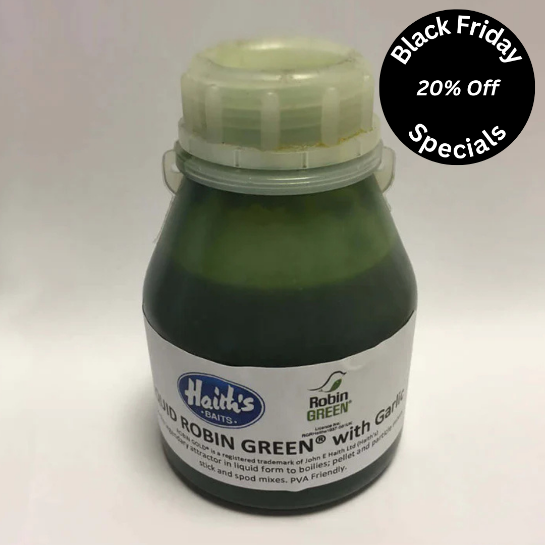 Liquid Robin Green with garlic use as a glug on boiled baits