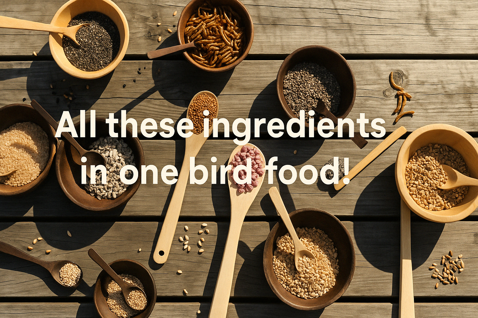 Medley bird food mix with 14 ingredients