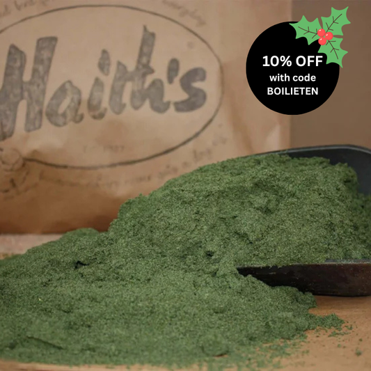 Robin Green in a black scoop with a 'Haith's' branded bag in the background, featuring a discount offer.