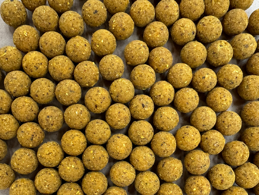 Robin Gold prototype boilies for fishing