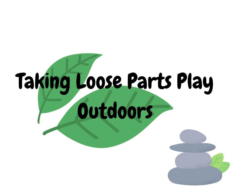 Leaves and stones graphic.