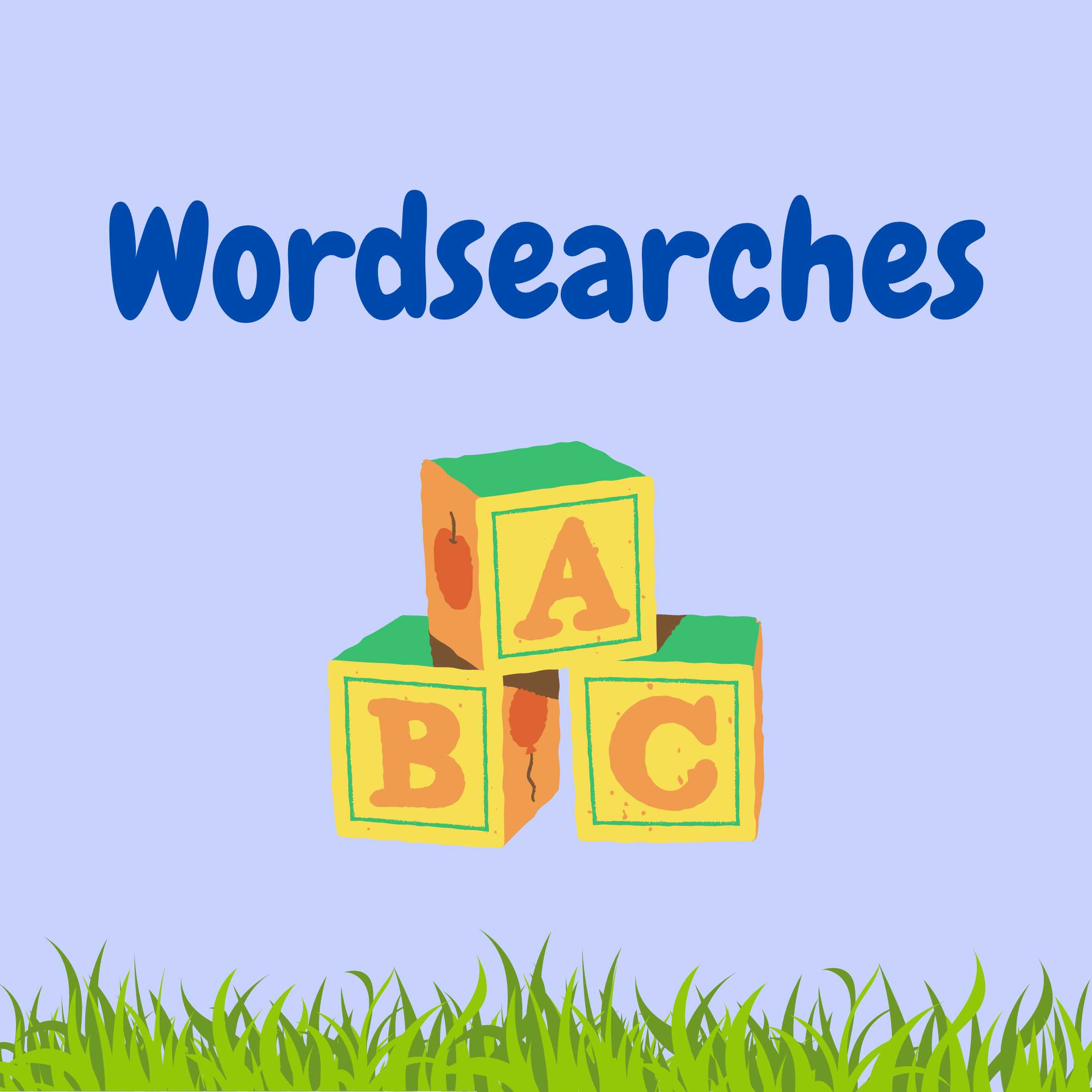 Lilac wordsearches graphic.