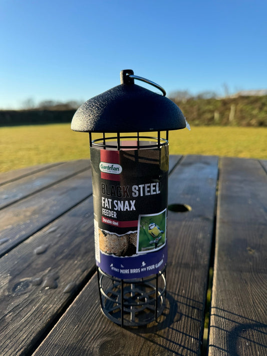 Black Steel Fat Snax Feeder - Haith's