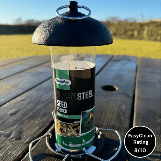 Black Steel Seed Feeder - Haith's UK