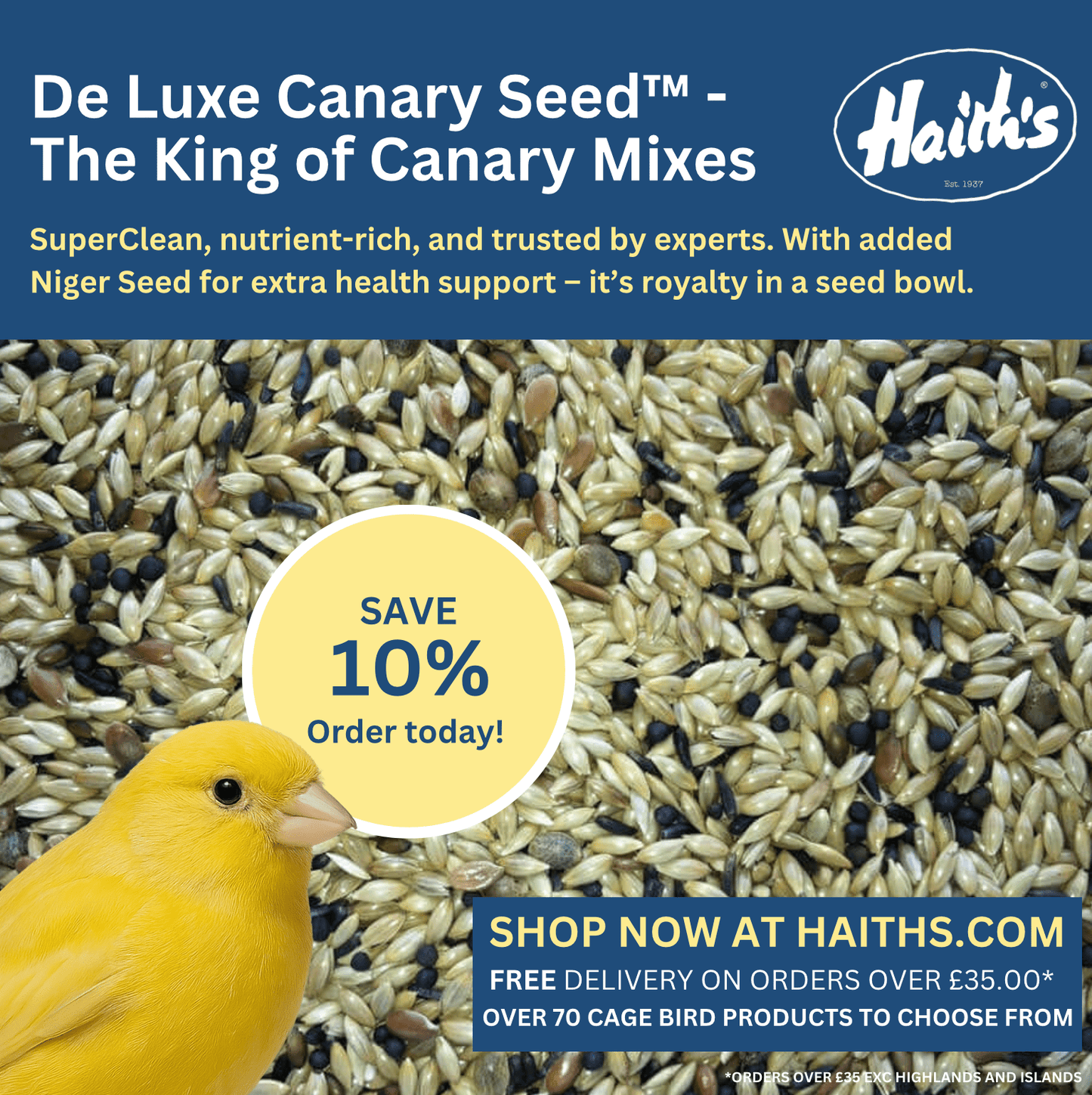 De Luxe Canary Seed™ - Haith's UK