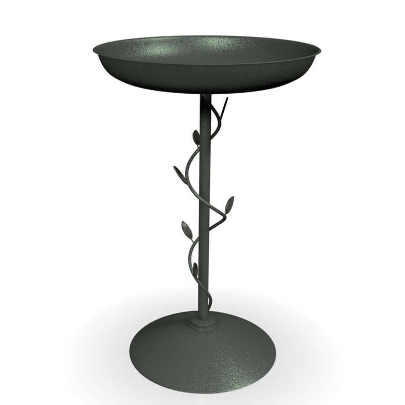 Decorative bird bath providing water for garden birds