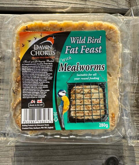 Fat Feast with Mealworms  in the packaging