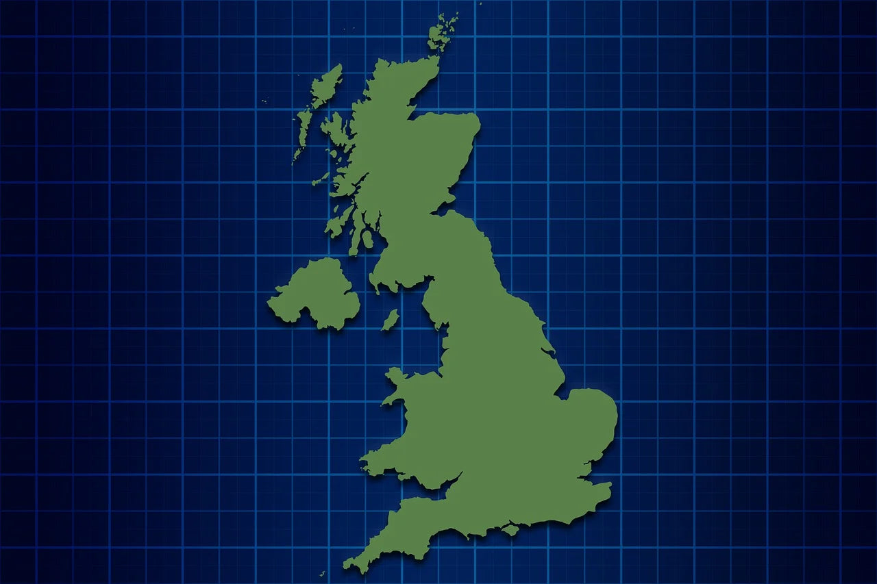 map of the UK