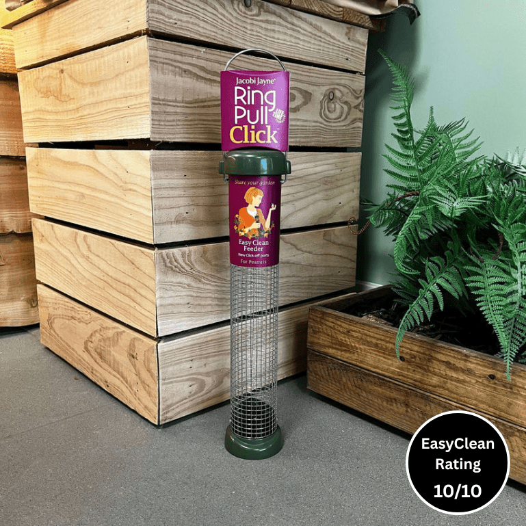 Ring Pull 'Click' Metal Peanut Feeder - Haith's UK