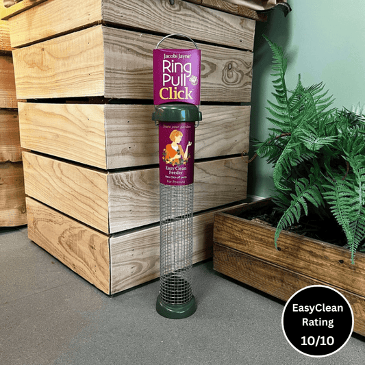 Ring Pull 'Click' Metal Peanut Feeder - Haith's UK