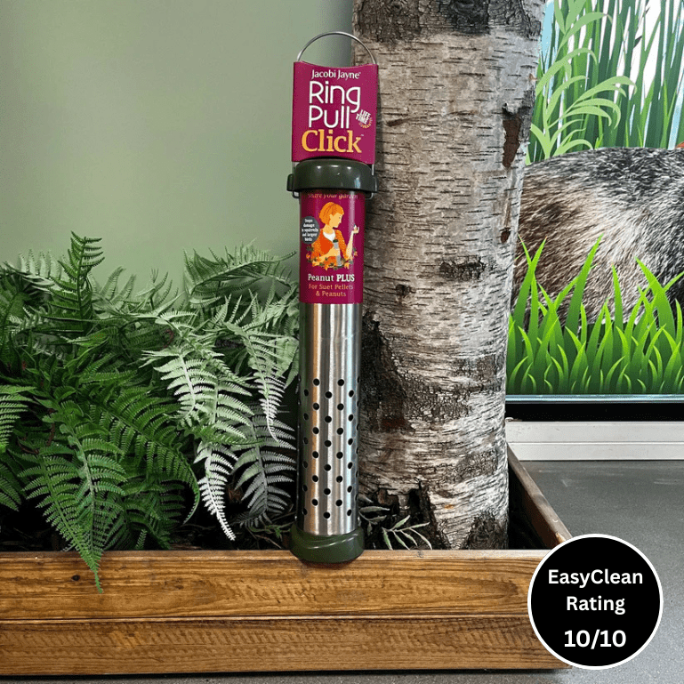 Ring Pull 'Click' Peanut Plus Feeder (for suet pellets & peanuts) - Haith's UK
