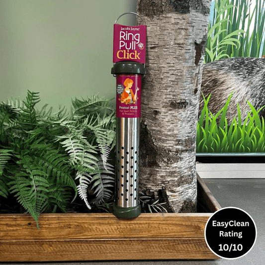 Ring Pull 'Click' Peanut Plus Feeder (for suet pellets & peanuts) - Haith's UK