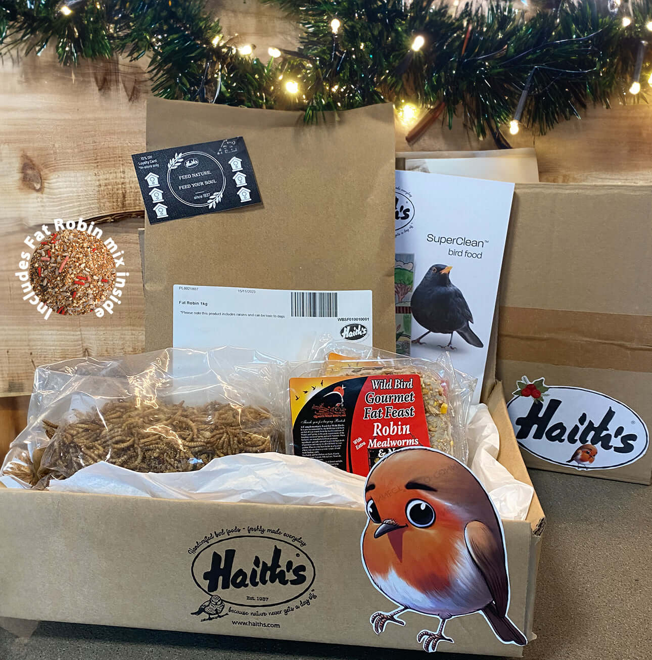 Rufus The Robin Christmas Hamper - Haith's