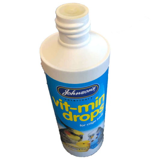 Vit-min drops are to be administered in your birds' food or drinking water, which must be changed daily.