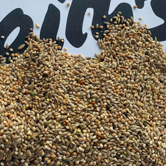 Tip Top Budgie Seed contains Haith's Budgie Tonic Seed.  It was designed for new budgie owners taking the guesswork out of choosing a good, healthy seed diet.