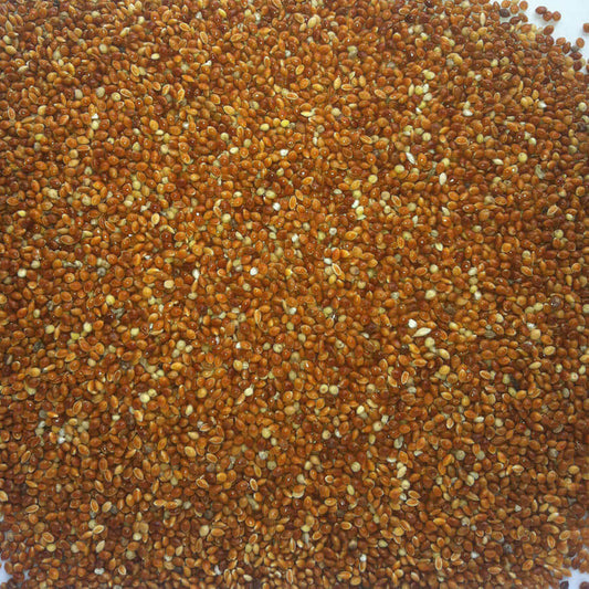 Red Millet contains beneficial complex carbohydrates that break down slowly in a birds' digestive system which means they provide long-lasting energy.  