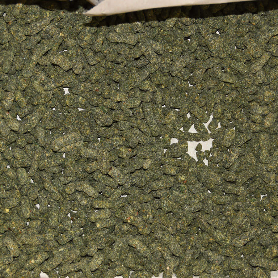 Pellets made with Robin Green.