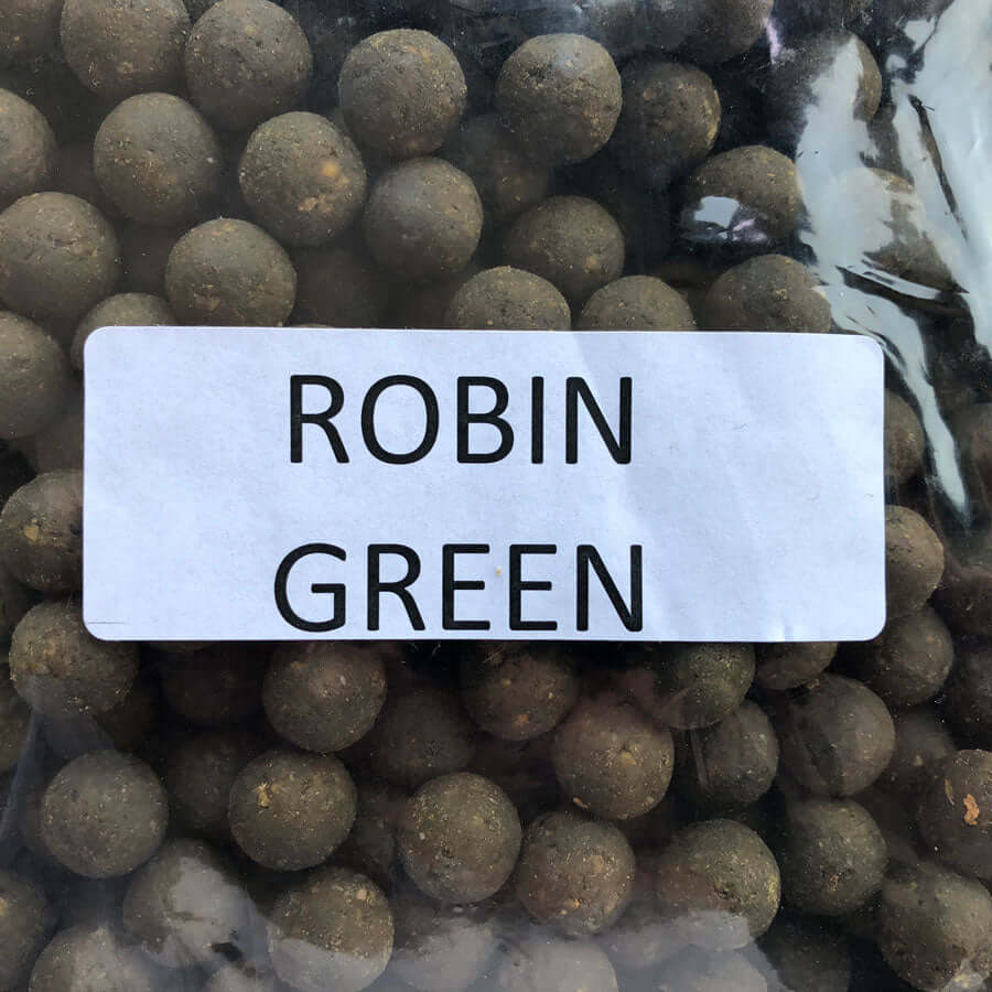 Boilies made with ROBIN GREEN® with Spirulina (20%).
