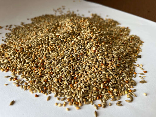 Mix contains: Plain Canary Seed & Mixed Millets.