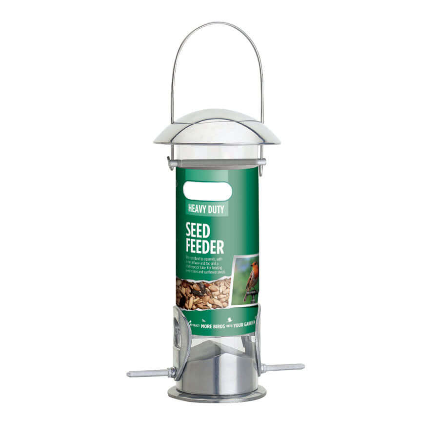 This feeder is perfect for seed mixes & sunflower hearts