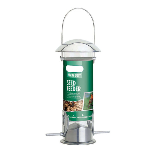 Metal two port seed feeder suitable for seeds